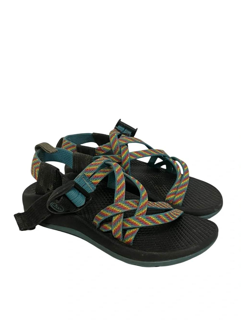 Chaco‎ 4 ZX/2 Yampa Fiesta Rainbow Sandals Water Shoes Strappy 12
